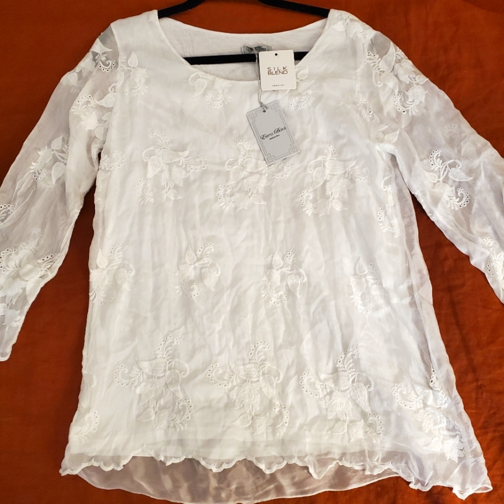 Elena Baldi - NWT - Silk Blend Blouse